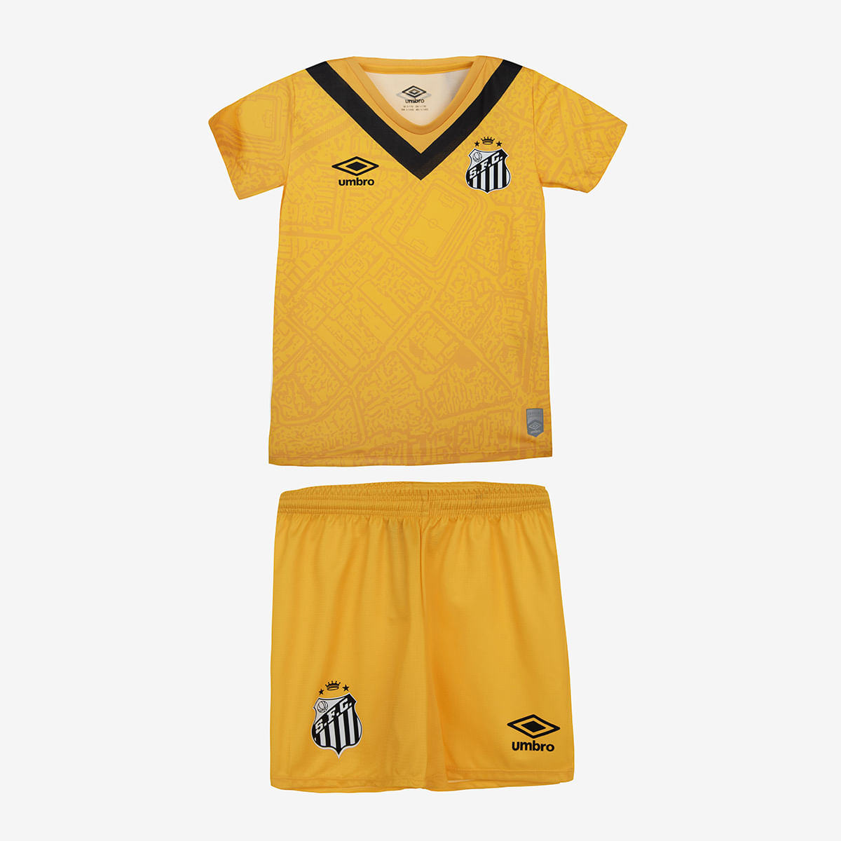 Kit Clube Infantil Umbro Santos Of.3 2024