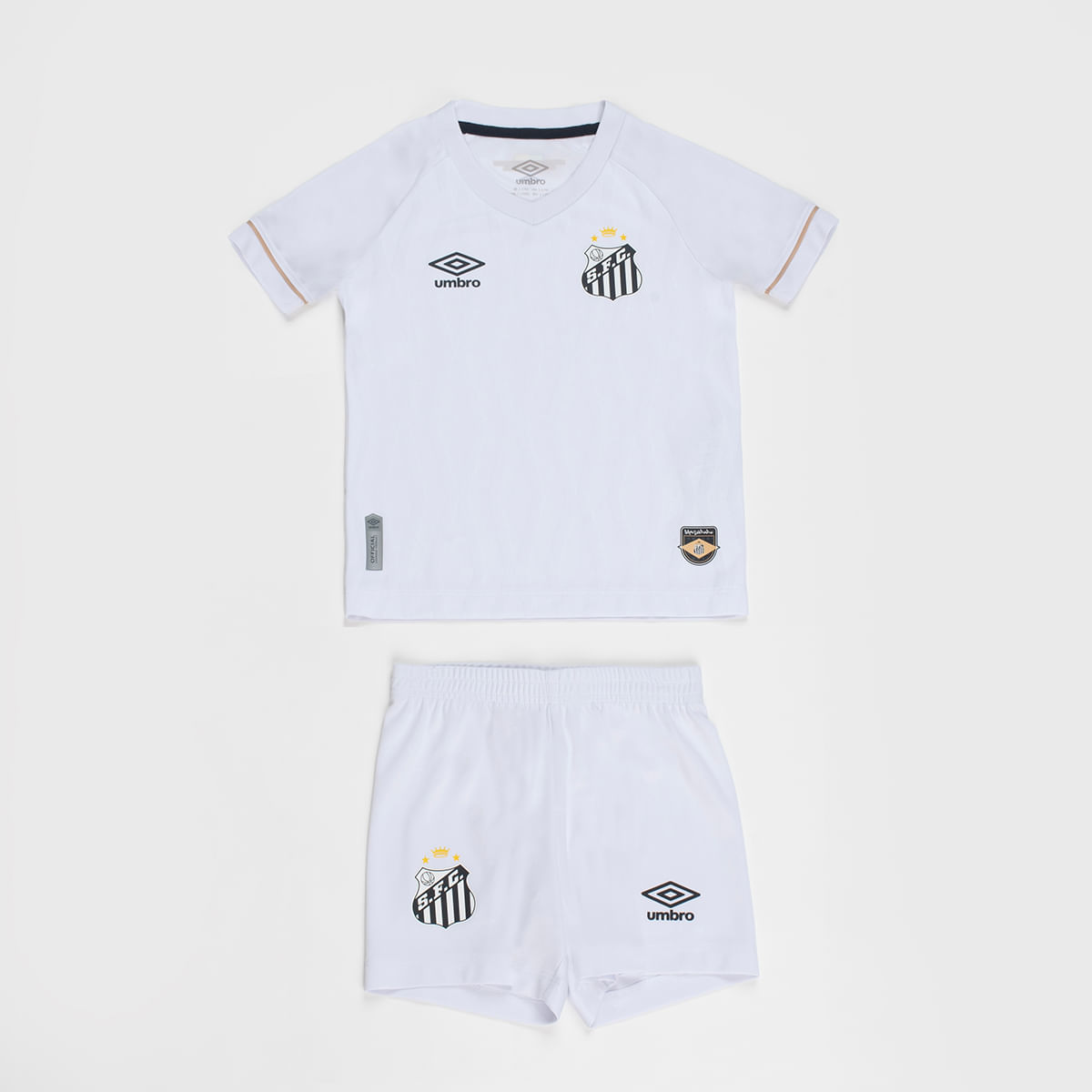 Kit Clube Infantil Umbro Santos Home 2026