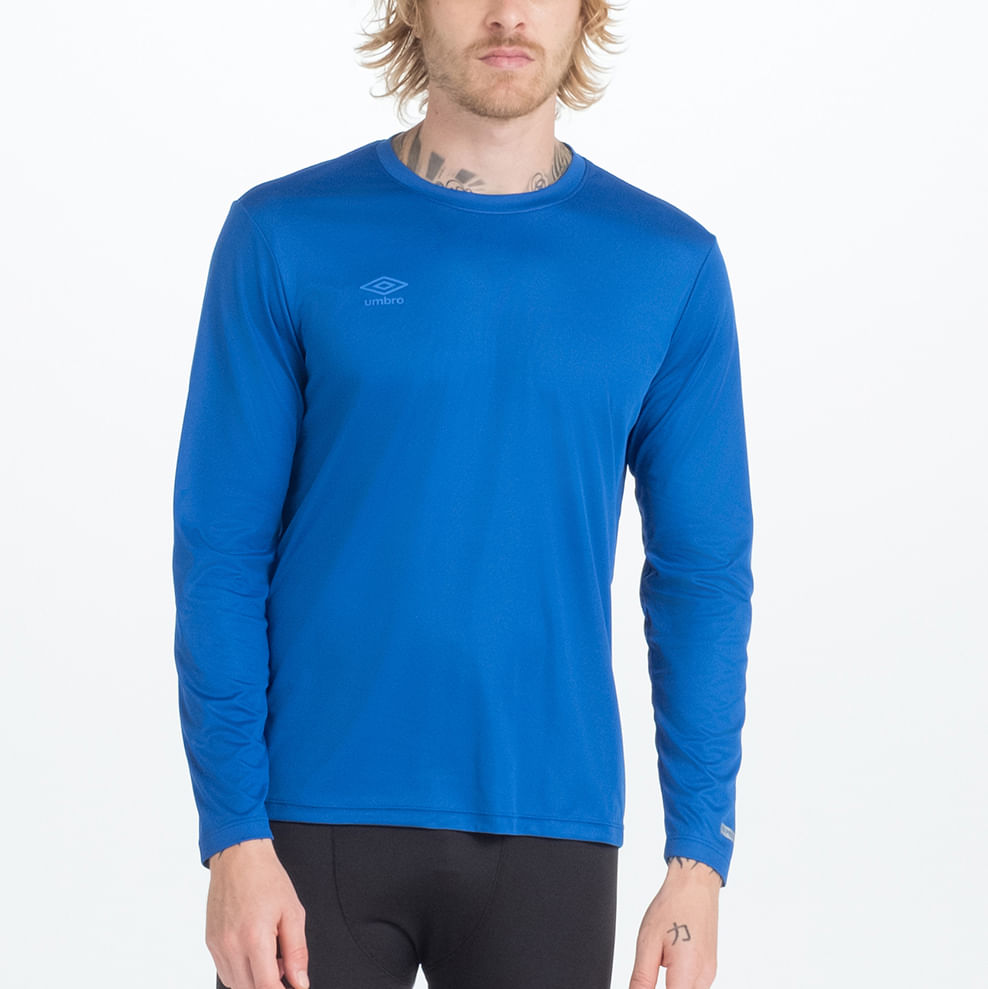 Camisa Ml Masculina Umbro Basic Uv